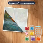 Martin-pêcheur plongeant dans le ruisseau – kit prêt à commencer