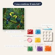 Tucani sul Ramo nella Foresta Pluviale – contenuto del kit