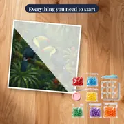 Two Toucans on a Jungle Branch – kit ready to start