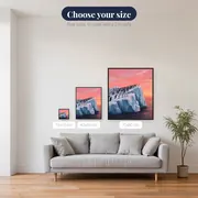Penguin Colony Beneath a Rose-Pink Sky – available sizes