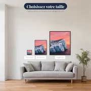 Colonie de manchots sur iceberg – tailles disponibles