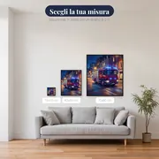 Autopompa Rossa tra Luci Blu – misure disponibili