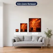 Brandweerlieden Blussen Brandend Gebouw – beschikbare formaten