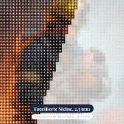 Feuerwehrmann trägt gerettetes Kind – Nahaufnahme der Steine