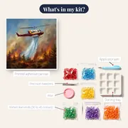 Helicopter Water Drop Over Flames – kit contents