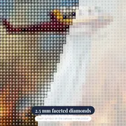 Helicopter Water Drop Over Flames – diamond close-up