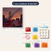 Pompiere sulla Scala al Tramonto – contenuto del kit
