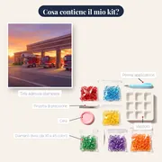 Caserma dei pompieri all'alba – contenuto del kit