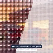 Caserma dei pompieri all'alba – primo piano dei diamanti
