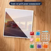 Caserne de pompiers à l'aube – kit prêt à commencer