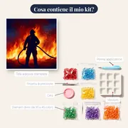 Vigile del Fuoco Eroico tra le Fiamme – contenuto del kit