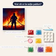 Heldhaftige Brandweerman Voor Vlammen – inhoud van het pakket