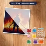 Heroic Firefighter Amid Sparks – kit ready to start