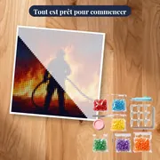 Silhouette Héroïque Face aux Flammes – kit prêt à commencer