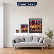 Smiling Firefighters by the Red Truck – available sizes