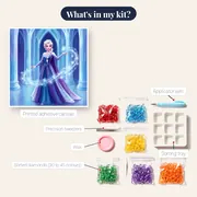 Ice Queen Platinum Braid Snowflakes – kit contents