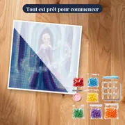 Reine des glaces au palais scintillant – kit prêt à commencer