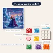 Twee zussen in ijswinterlandschap – inhoud van het pakket