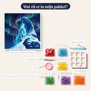IJskasteel op besneeuwde bergtop – inhoud van het pakket