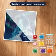 Château de glace sous aurores boréales – kit prêt à commencer