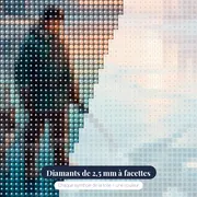 Jeune Homme, Renne et Lac Gelé – gros plan des diamants