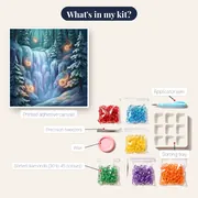 Enchanted Winter Forest Ice Waterfall Spirits – kit contents