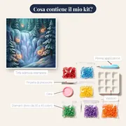 Cascata Ghiacciata e Spiriti Luminosi – contenuto del kit