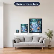 Forêt d'Hiver et Cascade Gelée – tailles disponibles