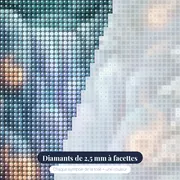 Forêt d'Hiver et Cascade Gelée – gros plan des diamants