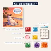 Bonhomme de neige au chapeau d’été – contenu du kit