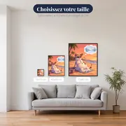 Bonhomme de neige au chapeau d’été – tailles disponibles