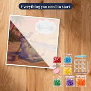 Snowman Beach Daydream in Summer Hat – kit ready to start