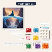 Ice Queen Crossing Crystal Bridge – kit contents