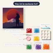Samurai vor roter Sonne und Fuji – Inhalt des Sets
