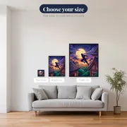 Moonlit Ninja Rooftop Leap – available sizes