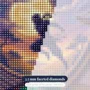 Moonlit Ninja Rooftop Leap – diamond close-up