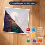 Moonlit Ninja Rooftop Leap – kit ready to start
