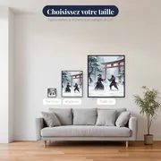 Duel de samouraïs sous la neige – tailles disponibles