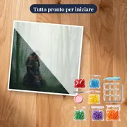 Samurai in ginocchio tra bambù e nebbia – kit pronto per iniziare