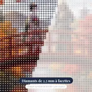 Geisha et samouraï au pont rouge – gros plan des diamants