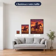 Cavalier samouraï au crépuscule – tailles disponibles