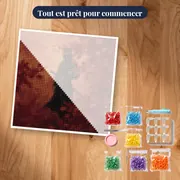 Ninja au katana sous les érables rouges – kit prêt à commencer