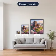 Hilltop Castle with Koi Banners – available sizes