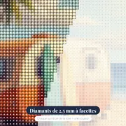 Caravane Rétro, Planches de Surf – gros plan des diamants