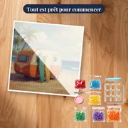 Caravane Rétro, Planches de Surf – kit prêt à commencer
