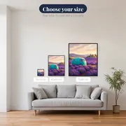 Turquoise Van in Lavender Fields – available sizes