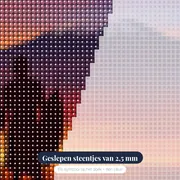 Maasai-krijger voor de Kilimanjaro – close-up van de steentjes