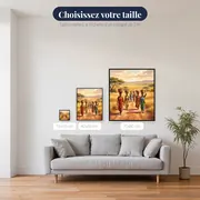 Femmes de savane aux paniers – tailles disponibles