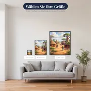 Runde Hütten unter weitem Himmel – verfügbare Größen