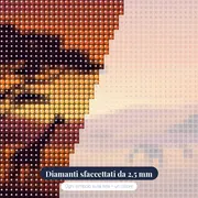 Tramonto sulla savana con giraffe – primo piano dei diamanti